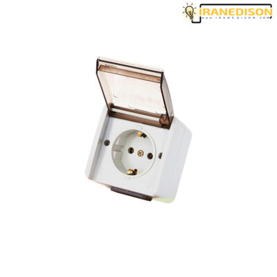پریز بارانی روکار ارت دار پارت مدل آذین