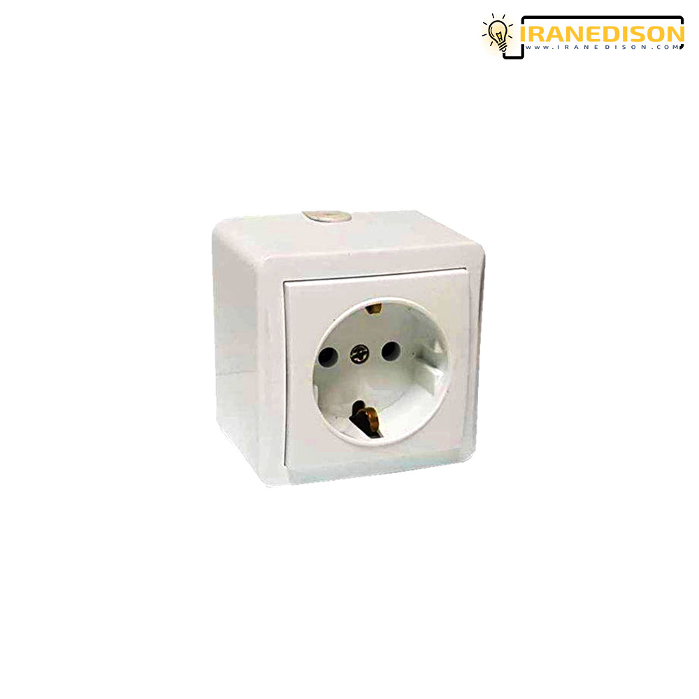 پریز روکار ارت دار پارت مدل شهاب
